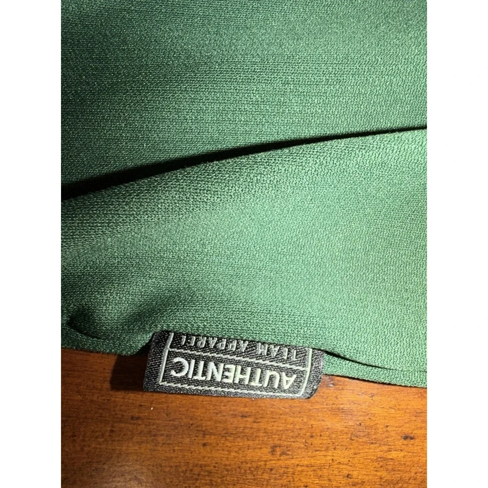 Vintage Nike Men's Miami Hurricanes Green‎ and Orange Pullover Size XL
